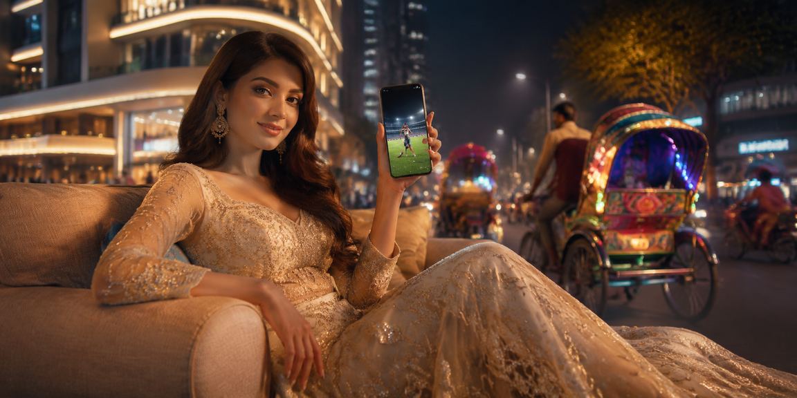 ঢাকায় স্পোর্টস বেটিং খেলছেন লোকজন